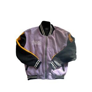 TKS Apparel Bomber Varsity Jacket Men's L Octopus Cotton Hip Hop Streetwear